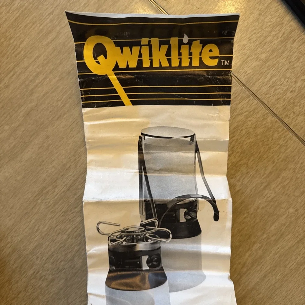 BRINKMANN Qwiklite Butane Lantern Made in Italy Hunting Camping Vintage Prop